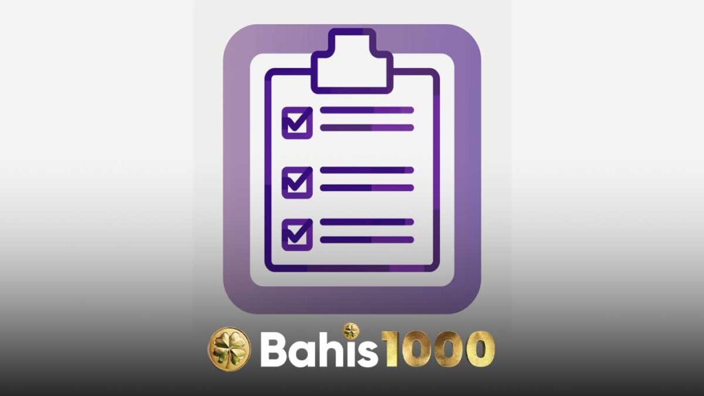 Bahis1000 üyelik adımları